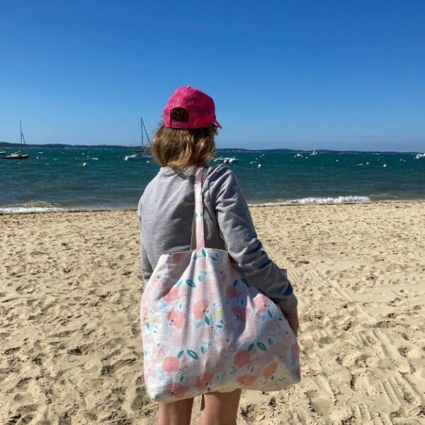 Sac en toile de coton imprimé