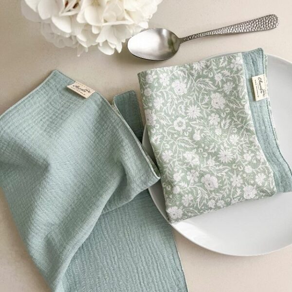 Serviette de table en coton lavé