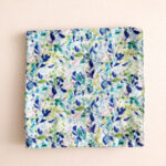 Fleurs des champs menthe foncé