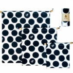 Lot de 3 sacs bleu nuit