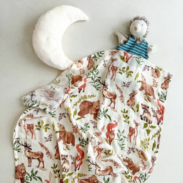 Lot de 3 langes bébé 58 x 58 cm bambou et coton – Image 8