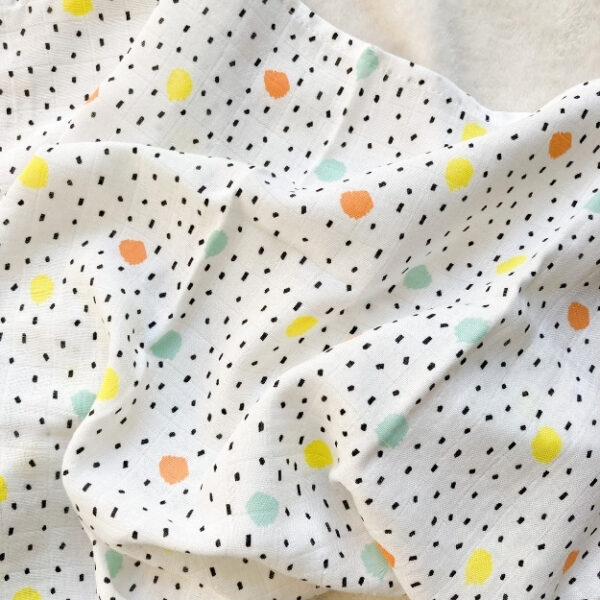 Lot de 3 langes bébé 58 x 58 cm bambou et coton – Image 11