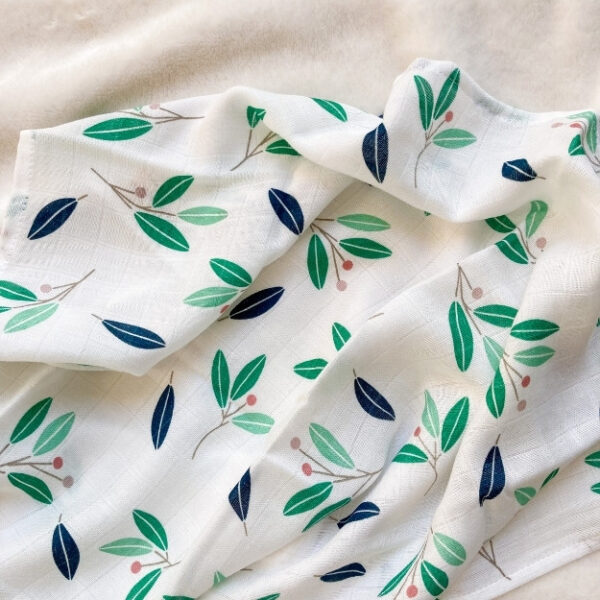 Lot de 3 langes bébé 58 x 58 cm bambou et coton – Image 12