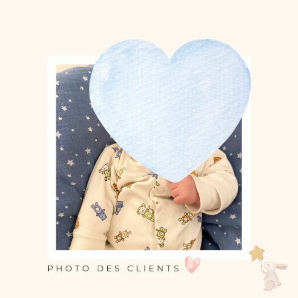 Couverture sweet dream bébé double épaisseur gaze de coton ultra douce 120 x 120 CM – Image 9
