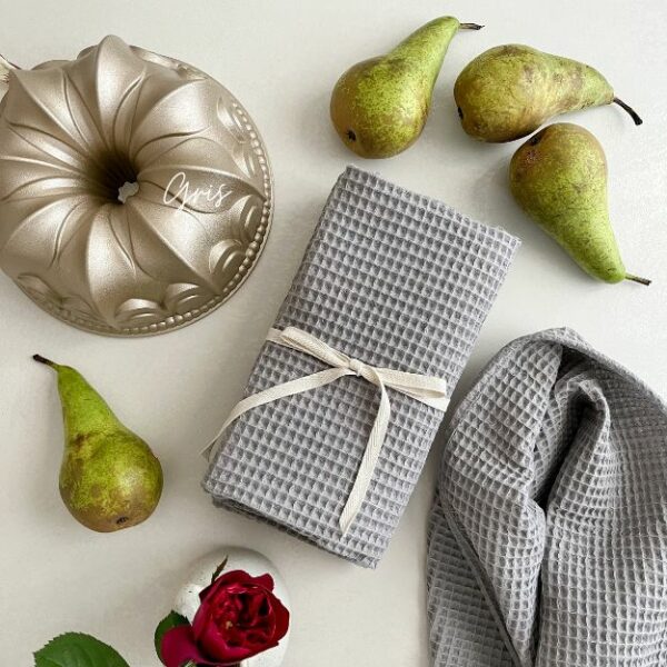 Torchon en coton moelleux nid d'abeille – Image 8