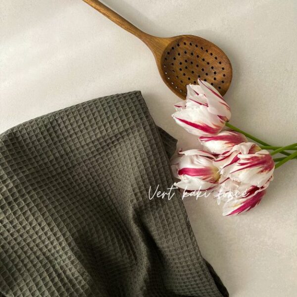 Torchon en coton moelleux nid d'abeille – Image 17