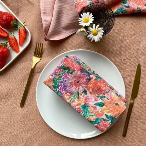 Serviette de table en coton lavé – Image 9