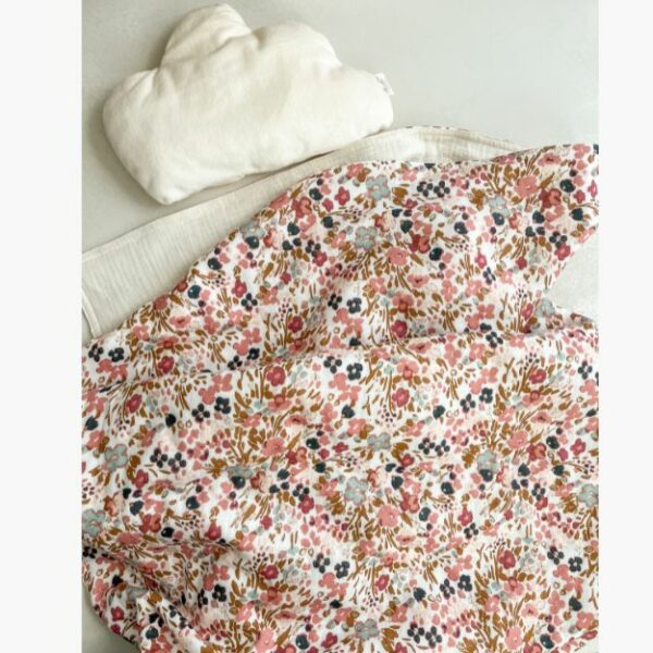 Couverture sweet dream bébé double épaisseur gaze de coton ultra douce 120 x 120 CM – Image 2