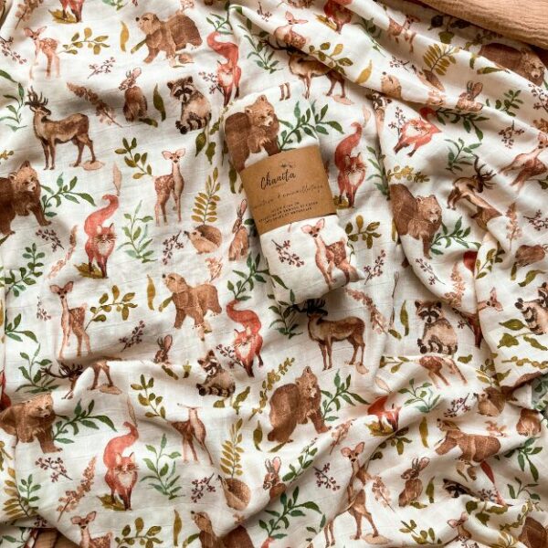 Maxi lange 120 X 120 cm bambou et coton – Image 8