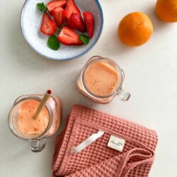 Super smoothie fraise orange