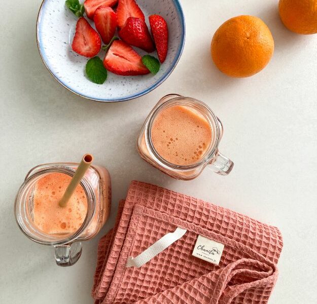 Super smoothie fraise orange