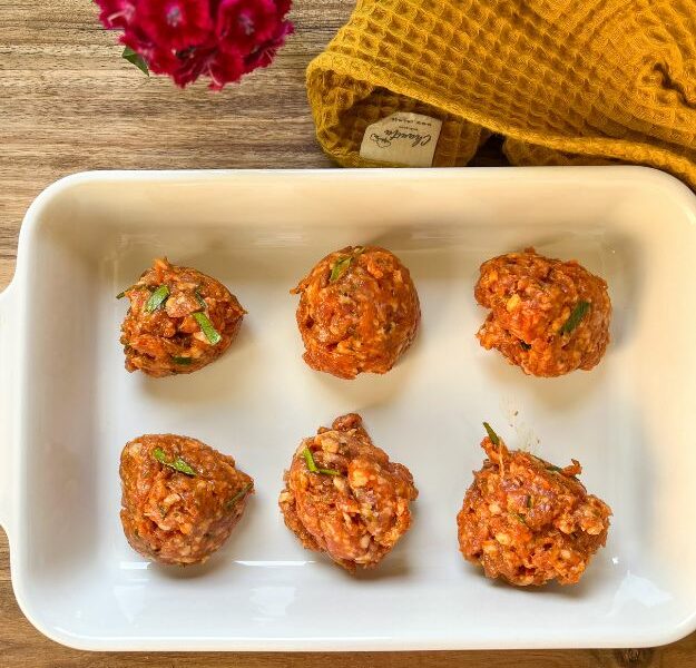 Boulettes de porc aux herbes thaï