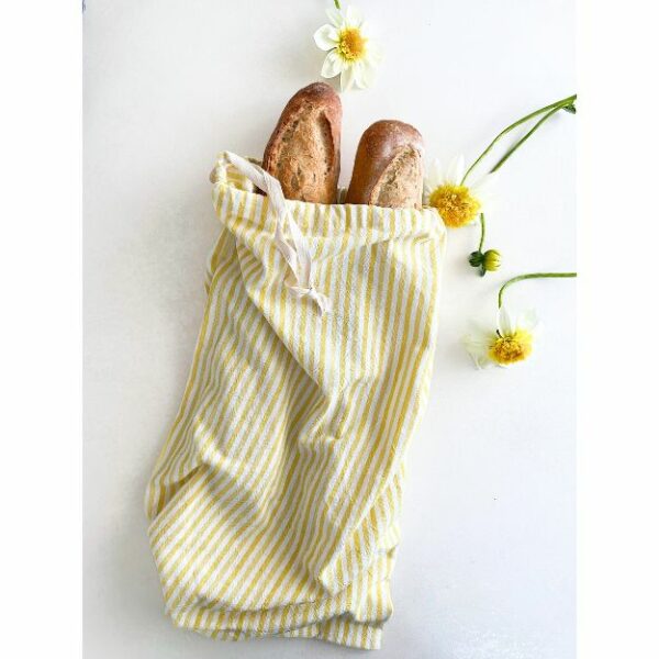 Sac à pain en coton lavé – Image 2