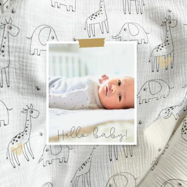 Couverture sweet dream bébé double épaisseur gaze de coton ultra douce 120 x 120 CM – Image 11