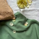 Gaze menthe foncée