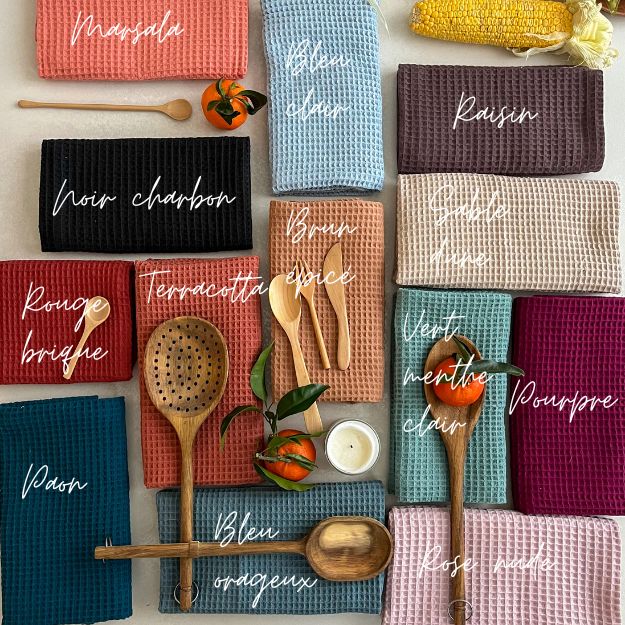 Kitchen towels super soft honeycomb cotton