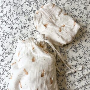 Trousse bébé en gaze de coton