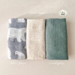 Lot de 3 langes douce banquise