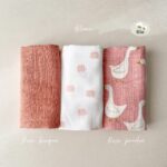 Lot de 3 langes petite douceur